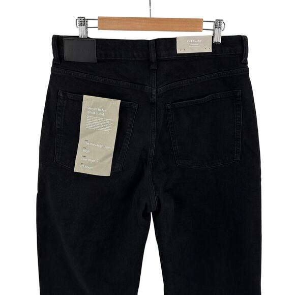 Everlane Raw Hem The Way High Jean in coal Size 32 Short - Picture 8 of 9